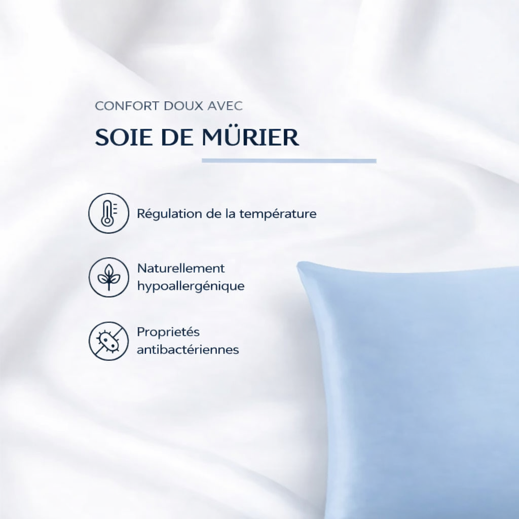 Dormax - Taie d’oreiller en soie
